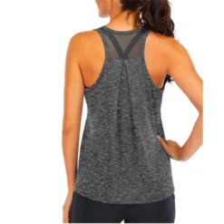 Alternative view of Yoga Shirt Quick-Drying Loose Sleeveless Tee for Women Fitness and Running