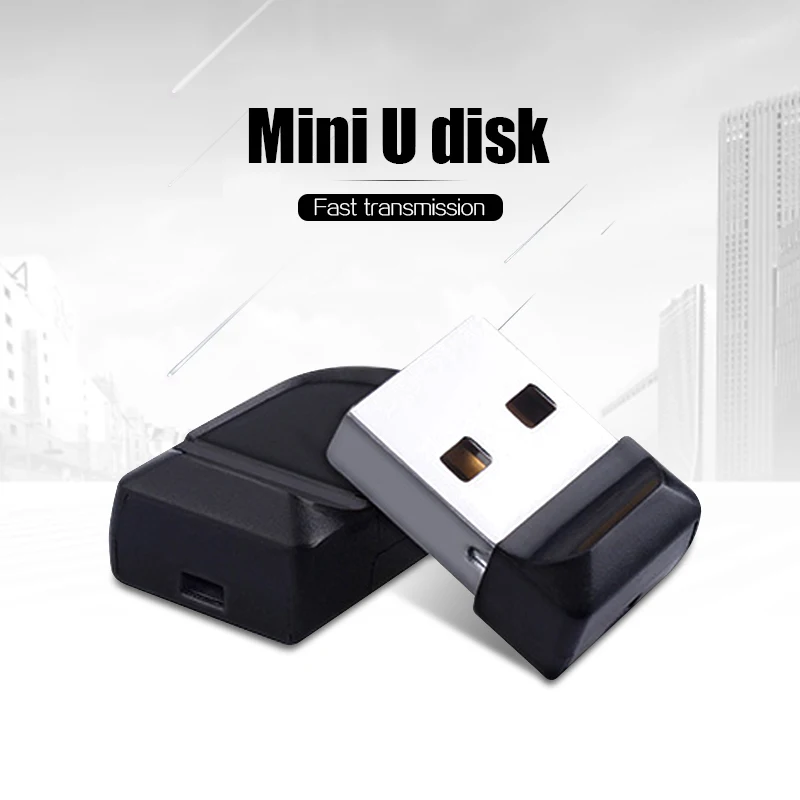 32GB/64GB Metal USB Flash Drive - Mini USB 2.0 External Storage