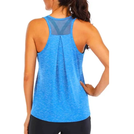 Yoga Shirt Quick-Drying Loose Sleeveless Tee for Women Fitness and Running - Image 5