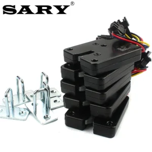 Small Cabinet Door Electronic Lock Set - 5-Piece, DC 3V/5V/12V for Vending Machines and Drawers - DC12V-5pcs
