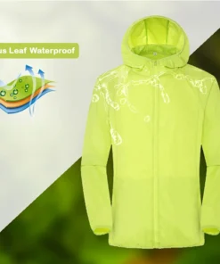 Alternative view of Outdoor Waterproof Rain Jacket for Men and Women - Quick Dry, Sun Protection, Windbreaker with Pocket
