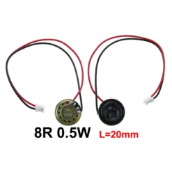 Alternative view of Mini Ultra-Thin Horn Speaker - 8 Ohm, 20mm to 57mm Sizes with P2.0 Wire