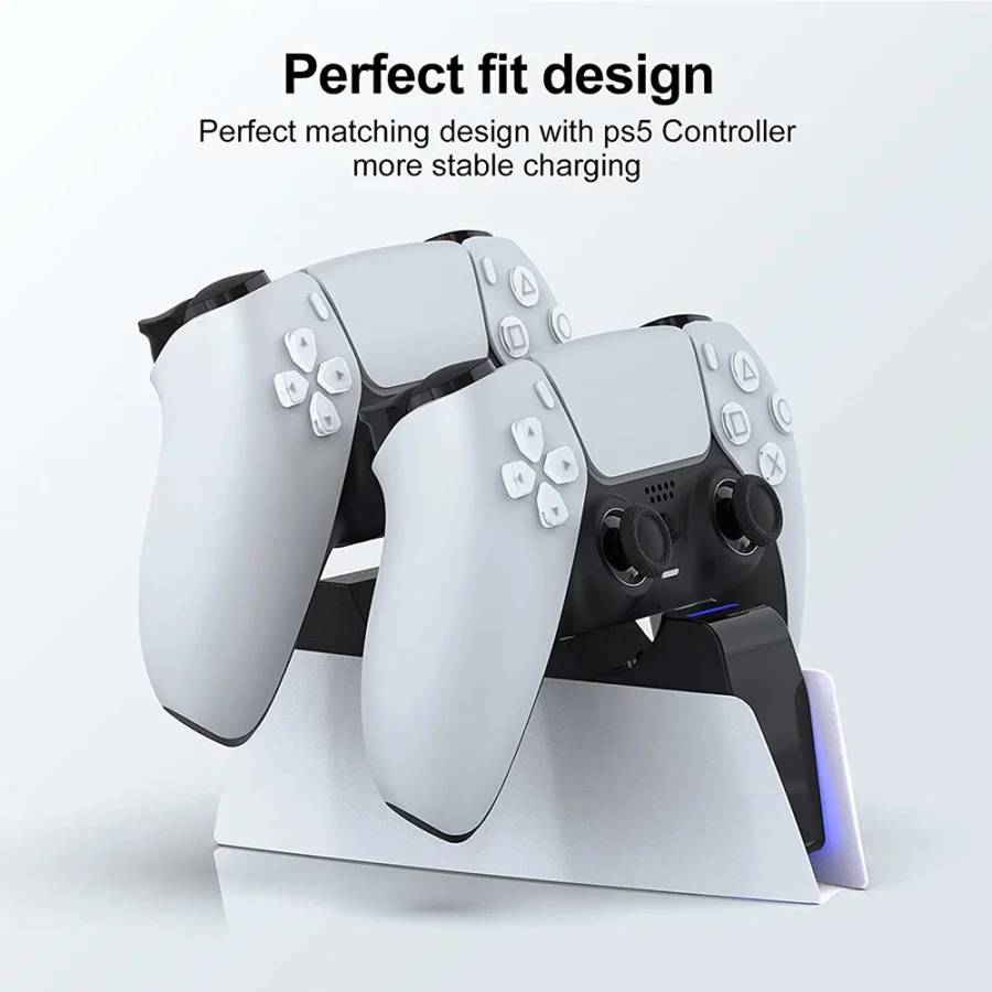 for PS5 Type-C DualSense Charging Station Dual Charging Dock Charger Stand for PlayStation 5 DualSense Wireless Game Controller - Image 3