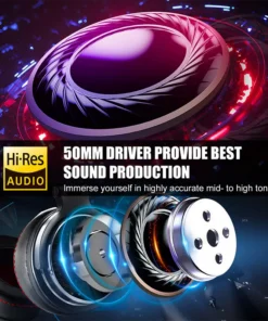 Alternative view of Oneodio Professional Over-Ear DJ Headphones with Microphone - HiFi Monitor Sound