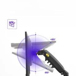 Alternative view of Monitor Mount Arm with Gas Spring, 17-30 Inch Adjustable Height for 2-9kg Displays