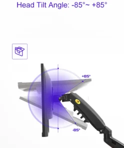 Alternative view of NORTH BAYOU F80 Gas Spring 17-30 inch Desktop LED LCD Monitor Mount Holder Arm Ergonomic Gas Strut Flexi Mount Load 2~9kgs