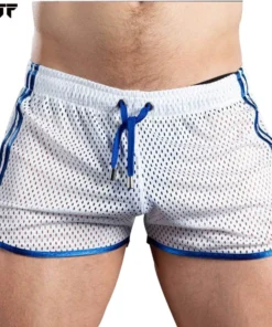 GITF New Gym Mens Sport Running Shorts Quick Dry grid Workout Short Pants GYM Wear Men Soccer Tennis Training Beach Swim Shorts