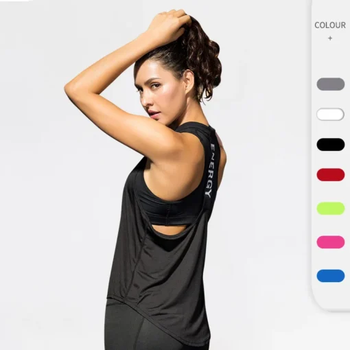Backless Sleeveless Sports Tank Top for Women's Yoga and Running - Image 3