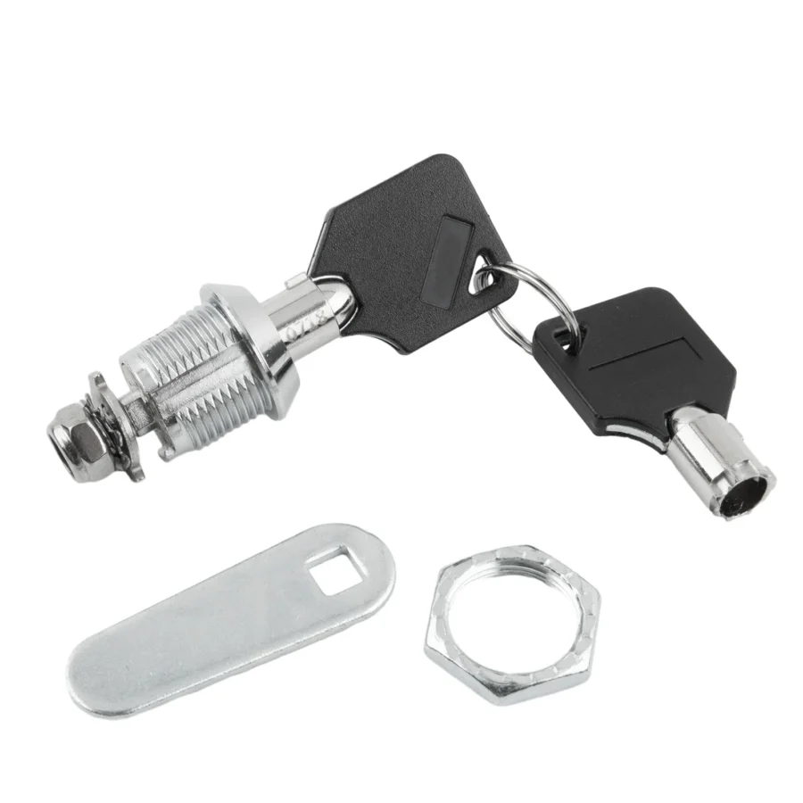 Cabinet and Drawer Cylinder Locks with 2 Keys - 16/20/25/30mm Sizes - Image 3