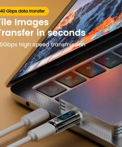 Alternative view of NNBILI PD 240W Adapter 5A USB4 Digital Display Type C to Type C OTG 8K Video Transfer for iPhone 15 16 Pro Samsung Tablet Laptop