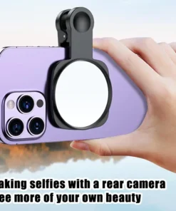 Alternative view of Smartphone Camera Lens Selfie Mirror Clip Kit For IPhone Smartphone Live Streaming Photo Video Selfie Vlog Accessories