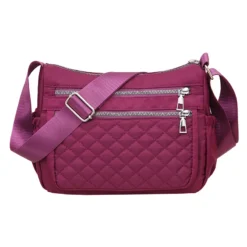 Alternative view of Nylon Shoulder Bag with Multi-pocket Design and Waterproof Feature for Women