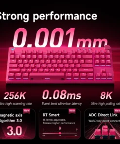 Alternative view of Mchose Mix87 Magnetic Swtich Keyboard Wired Gaming Keyboard 8K+256K Esport 0.08ms Low Latency E-Sports Custom Gamer Accessories