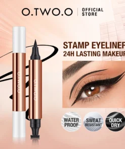 O.TWO.O Liquid Eyeliner Stamp Black Eye Liner Pencil Waterproof Long-lasting Easy to Use Cat Eyeliner Pen Make-up for Women