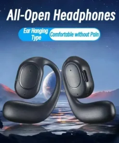 Alternative view of KY2 Single Wireless Earphones Air Conduction OWS Headphone HiFi Ear-Hook Music Sports Noise Cancel Headset For All Smartphones