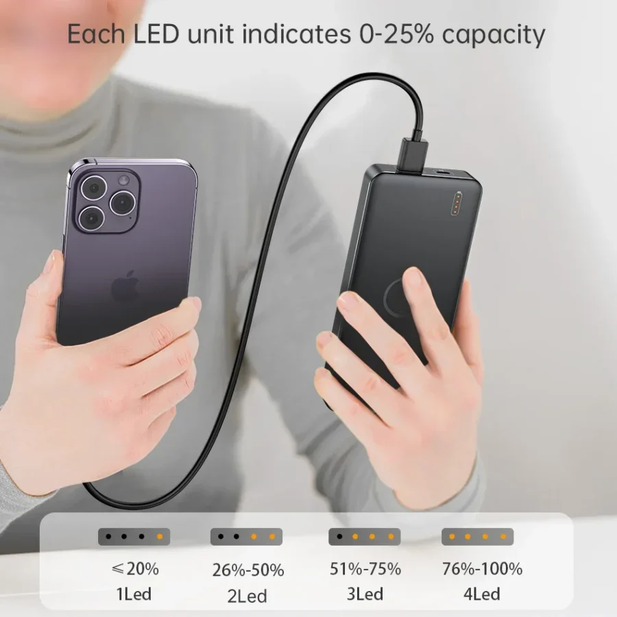 Romoss 10,000mAh Power Bank with PD and QC Fast Charging for Smartphones - Image 6