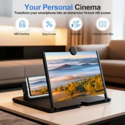 12 Inch Phone Screen Magnifier with Ultra HD Viewing for Eye Protection and Landscape TV Viewing