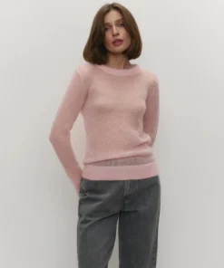 Tornova Mohair Knit Sweater Women's Long Sleeves O-Neck Pullover Sweater Lady Loose See Through Top Solid Casual Summer Fashion