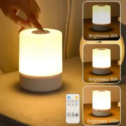 Dimmable LED Night Light with Touch Control for Bedroom Use