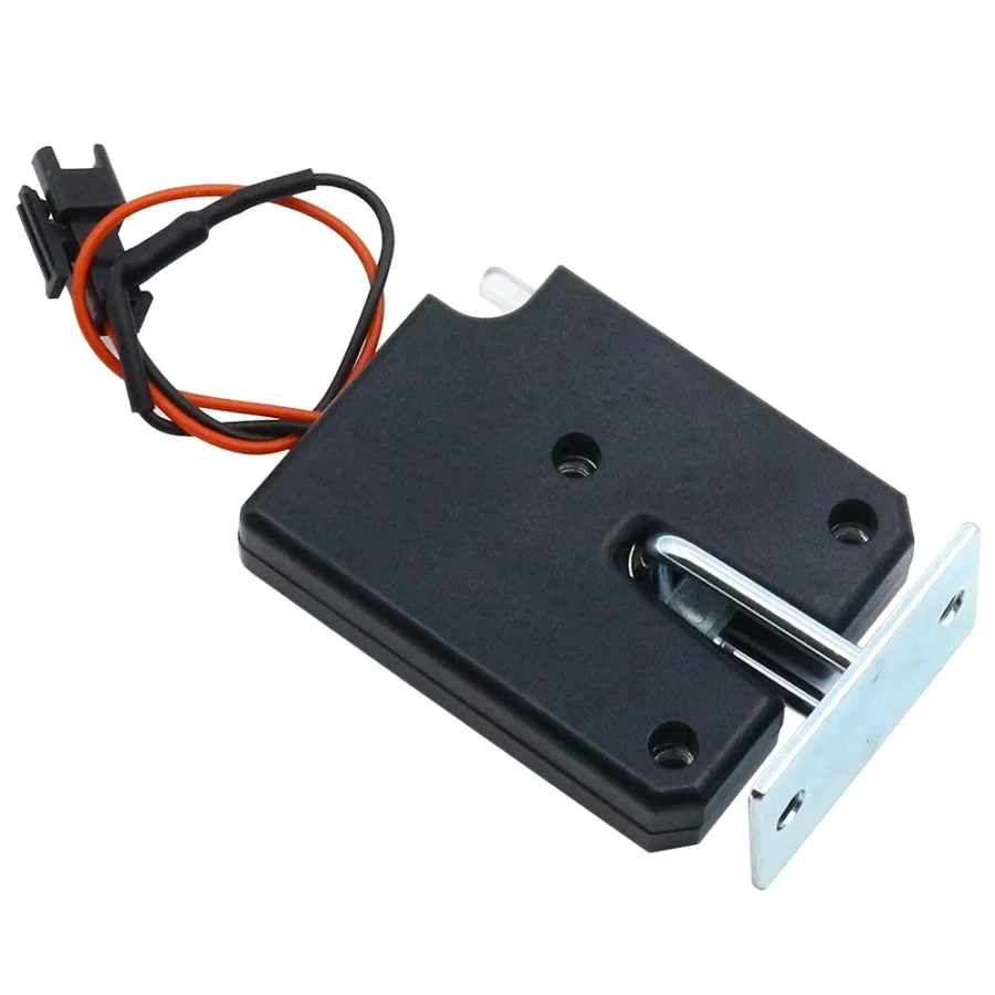 Mini Electric Cabinet Lock - DC 3V/5V/12V - Plastic with Titanium Wire - Pack of 5 - Image 4