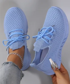 Alternative view of Women's Breathable Mesh Flat Sneakers - Casual Summer Shoes with Free Shipping