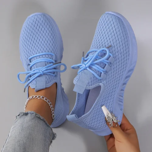 Alternative view of Women's Breathable Mesh Flat Sneakers - Casual Summer Shoes with Free Shipping