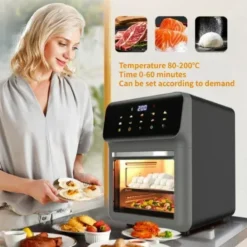 Alternative view of Visual Air Fryer - Large Capacity 15L Cooking Appliance for Home Kitchen