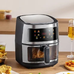 Alternative view of Large-Capacity Air Fryer with 6L Capacity and Stainless Steel Design for Health-Conscious Cooks