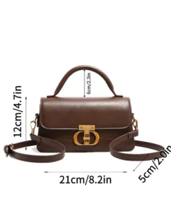 Alternative view of Small Leather Armpit Bags for Women, Chain Shoulder, Crossbody Bag, Ladies Vintage Underarm Handbags, Summer