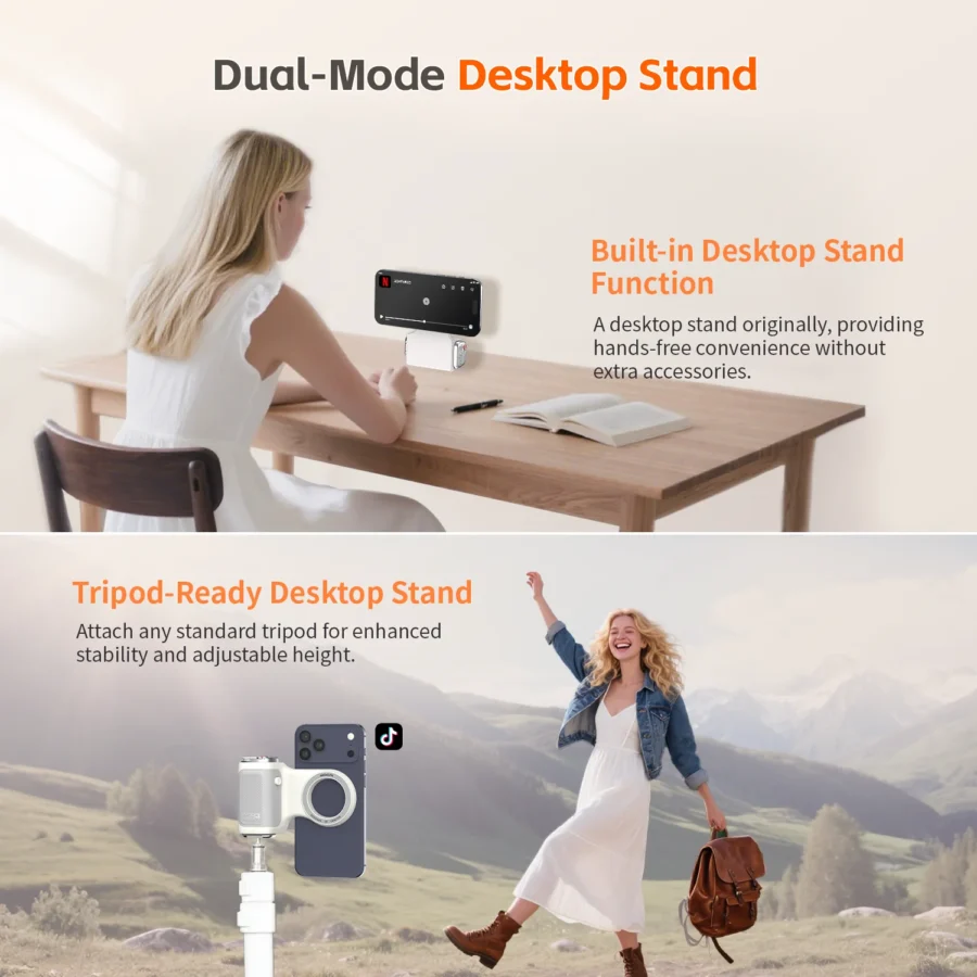 COMITOK Magnetic Phone Camera Hand Grip Smart Holder with Remote Control for Iphone & Android Shooting Aid Accessory - Image 5