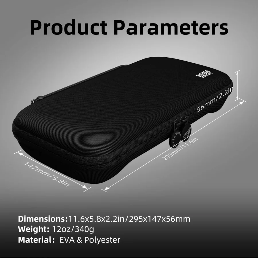 Savage Raven by Skull & Co. EDC Case Carrying Pouch Portable Hard Shell Storage Bag for Nintendo Switch 2 - Image 6