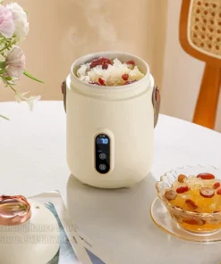 Alternative view of Mini 0.6L Electric Rice Cooker - Multi-Function Cooking Pot for 1-2 People