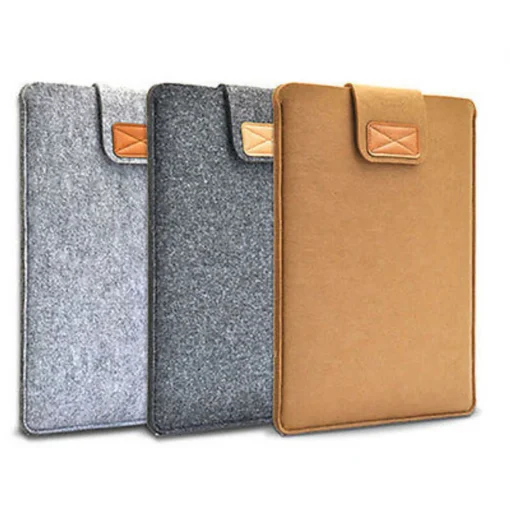 Felt Sleeve Tablet Case for MacBook Air/Pro - Solid Color for 11 to 15 Inch Devices - Image 4