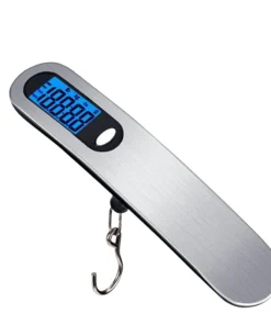 Small Portable Scale Digital LCD Display 110lb/50kg Electronic Luggage Hanging Suitcase Travel Weighs Baggage Fishing Scale