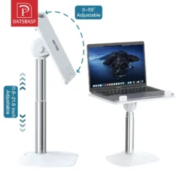 Portable Foldable Laptop Stand with Cooling for MacBook and Tablets