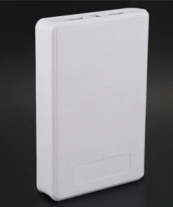 Alternative view of 3X Portable USB Power Bank for Smartphones, 18650 Battery, 5V 2A, White