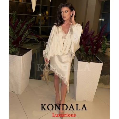 Alternative view of KONDALA Women's Backless Lace Midi Dress - V Neck Cami Style for Parties and Events