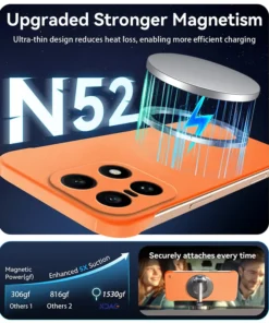 Alternative view of Magnetic Slim for OnePlus 15 5G PLK110 Frameless Cases Lightweight Matte Anti-Scratch Hard PC Cover Borderless Shockproof Armor