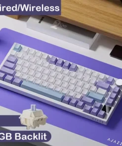 Alternative view of AJAZZ AK820/AK820Pro Mechanical Keyboard TFT Screen Multifunctional Knob Gaming Keyboard Wired/2.4GHz/BT Connect PC Keyboard