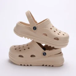 Alternative view of Chunky Platform Clogs with Non-Slip Design for Women - Comfortable Summer Sandals