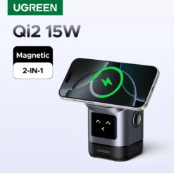 UGREEN Qi2 Magnetic Wireless Charging Stand with 15W Output for iPhone