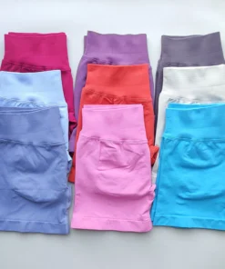 NO LOGO Women's 4.5" Gym Shorts - Fitness Scrunch Butt Yoga Running Pants