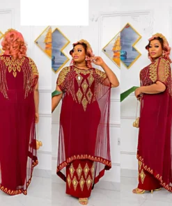 Alternative view of Traditional African Mesh Caftan Dress for Women - Elegant 2023 Design