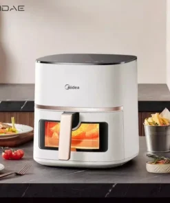 Midea Large Capacity Oil-Free Air Fryer with Smart Features