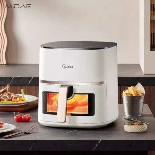 Midea Large Capacity Oil-Free Air Fryer with Smart Features