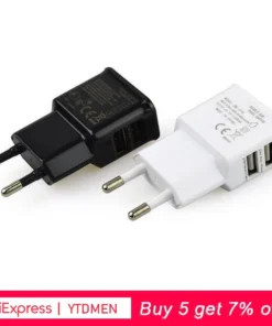 Alternative view of 5V 2A EU Plug Charger USB EU Charger PlugFor iPhone XS X Max Huawei P 30 Samsung S 9 plus Travel Wall Charger Adapter