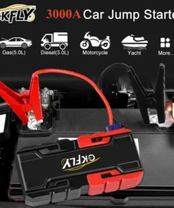 New 3000A Car Jump Starter 44.4Wh Power Bank Portable Emergency Starting Device Car Battery Booster Buster for Petrol Diesel