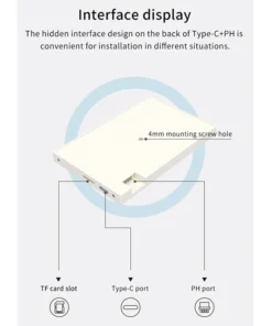 Alternative view of 5-Inch IPS Type-C Portable Monitor with Dynamic Themes