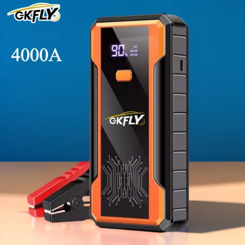 GKFLY High Power 59.6Wh Starting Device 4000A Car Jump Starter Power Bank Petrol Diesel Car Charger For Car Battery Booster