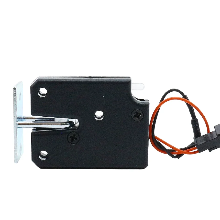 Mini Electric Cabinet Lock - DC 3V/5V/12V - Plastic with Titanium Wire - Pack of 5 - Image 5